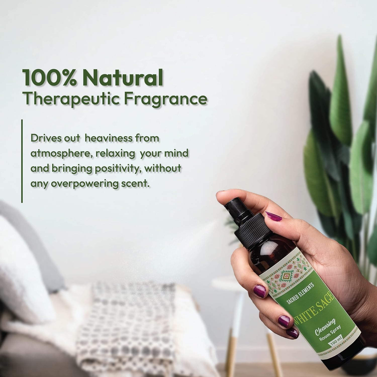 Hem White Sage Spray for Cleansing Negative Energy Pack of 2