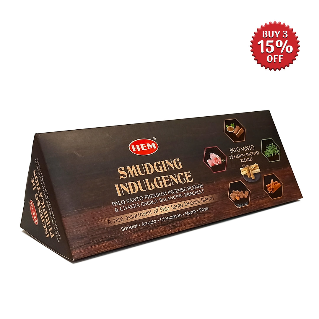 HEM Smudging Indulgence Masala Incense Stick Kit (5 Packets 45g Each)