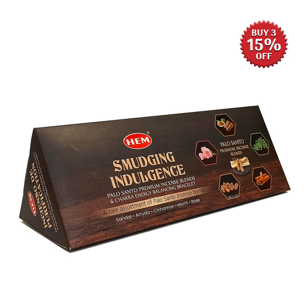 HEM Smudging Indulgence Masala Incense Stick Kit (5 Packets 45g Each)