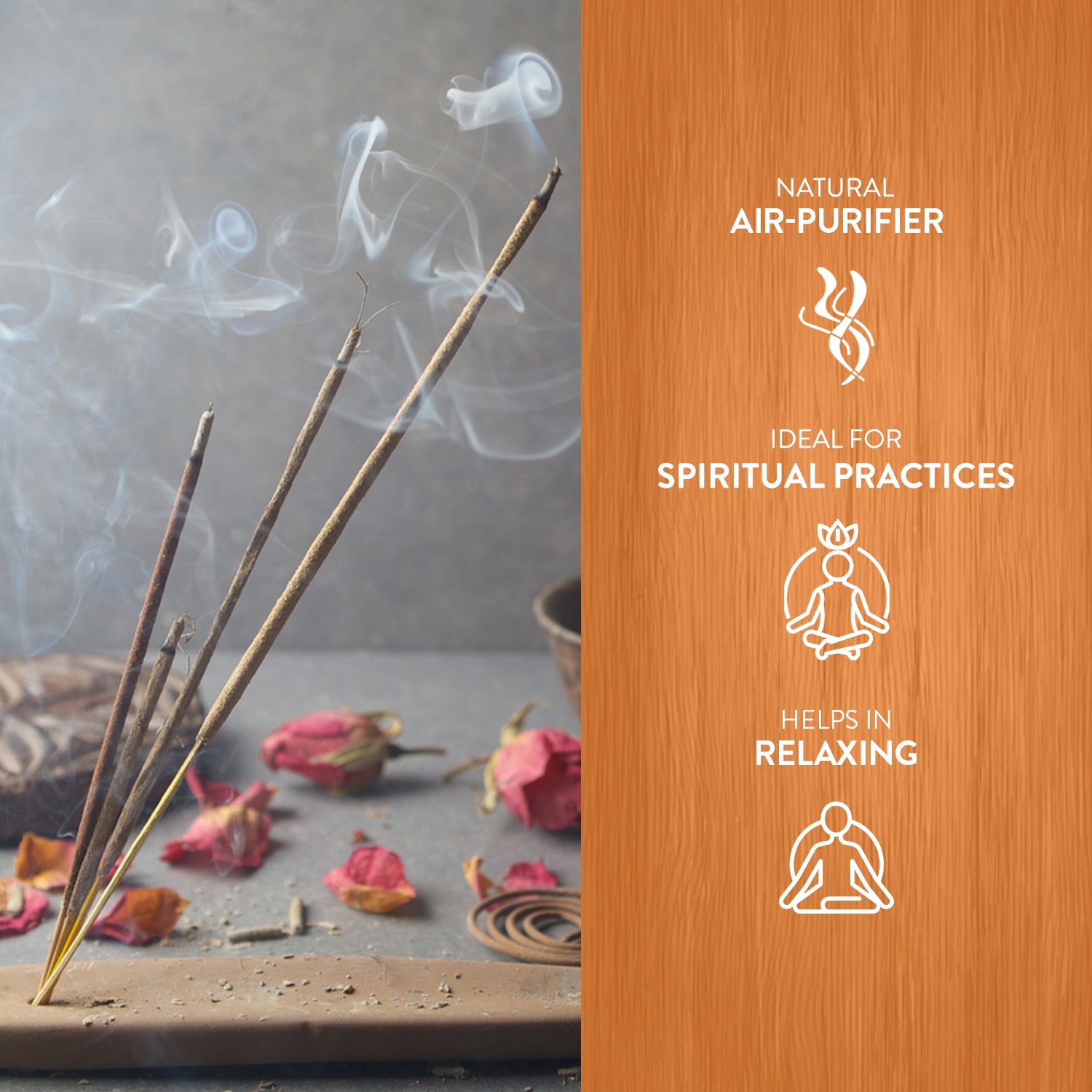 Cedar Incense Sticks (Pack of 120 Sticks)